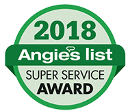 2018 Angie's List Super Service Award badge