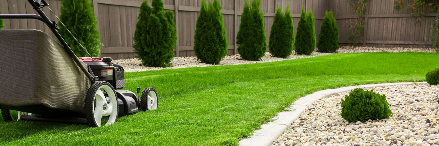 Lawn Mower On Green Lawn Utah